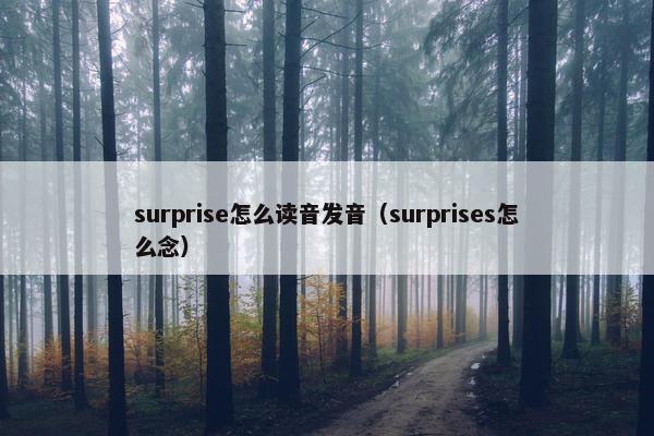surprise怎么读音发音（surprises怎么念）
